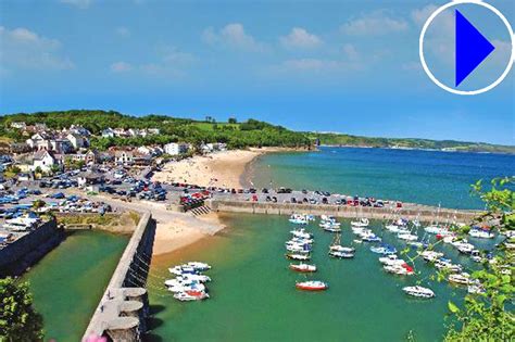 Rest Bay is designated a Blue Flag beach meaning it is a good clean beach with clean water. . Saundersfoot webcam